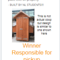 Chicken Coop raffle ticket