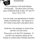 Photo flyer with camera on it