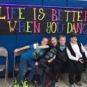 students at the dance