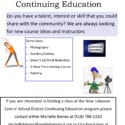 flyer wiht information