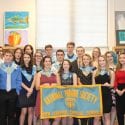 Students at ceremony