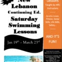 baby swimming in water on the flyer