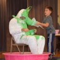 Students throwing slime on principal Kourt