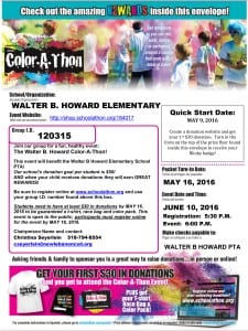 Photo of Color Run Flyer