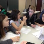 Students working in group