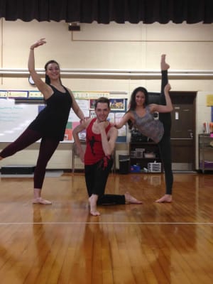 Classical Kids dance instructor Marcus Rogers and two instructors