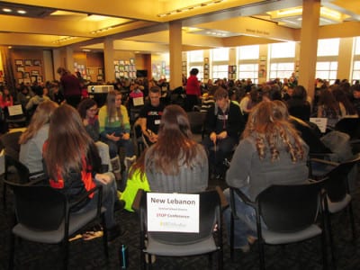 Students attending STOP conference