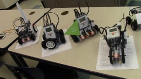 Robots on desk