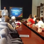 Students learn about transportation at the Rensselaer Rail Station