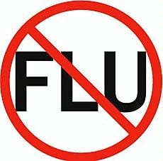 No Flu sign
