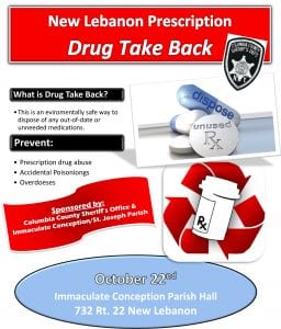 Drug Take Back Day Flyer