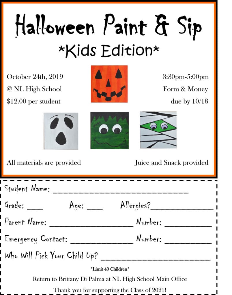 Halloween Paint & Sip *Kids Edition* New Lebanon CSD