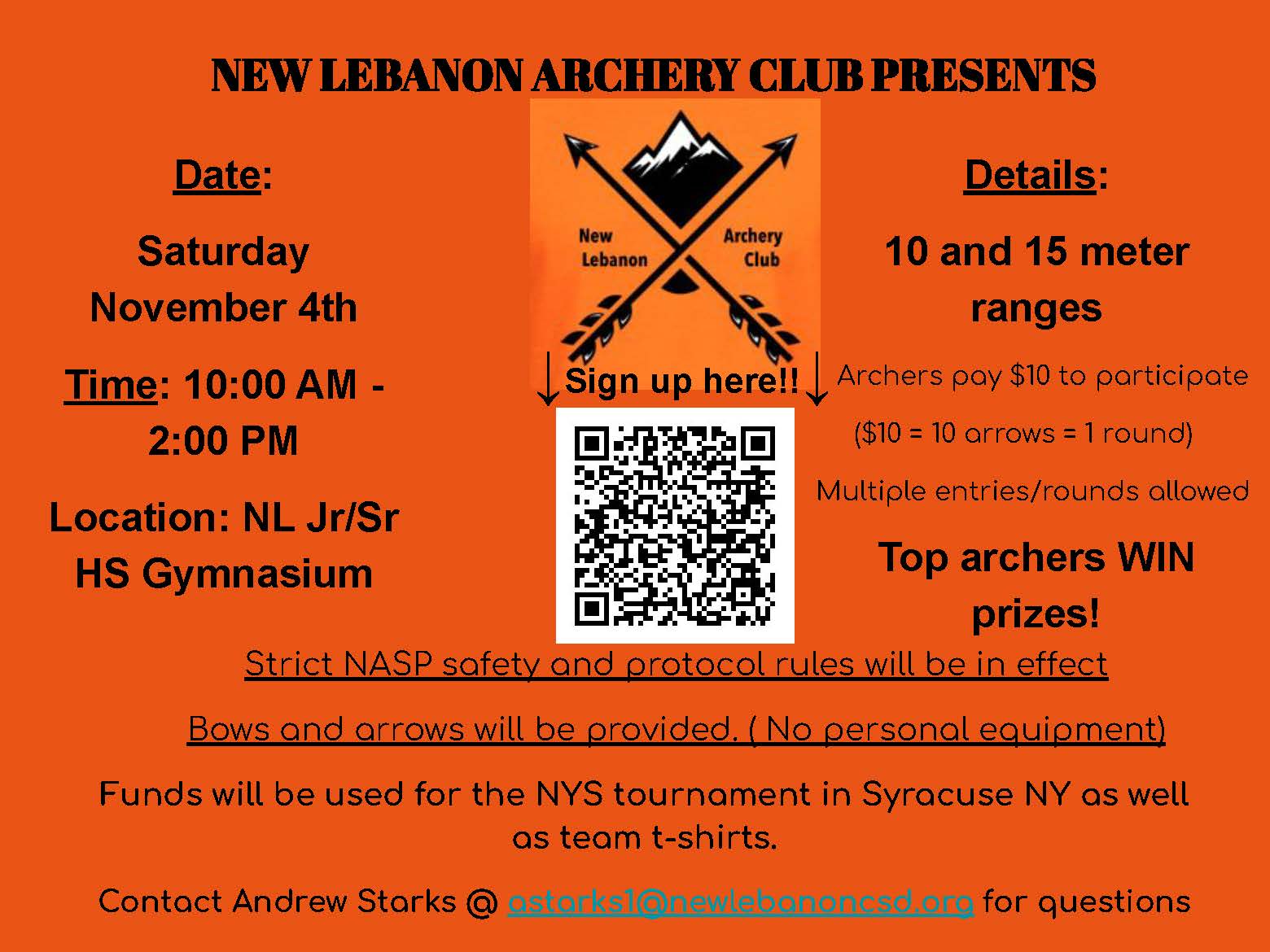 New Lebanon Archery Club Archery Tournament \u0026 Fundraiser | New Lebanon CSD, image size:1560x1170