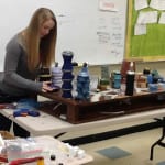 Student works on future city